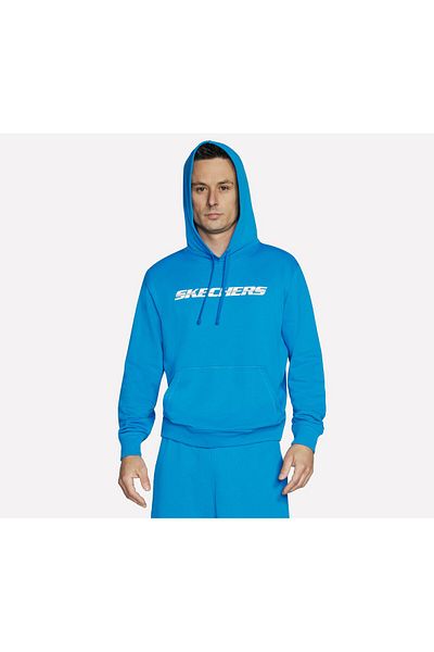 SKECHERS Hanorac bărbați SKECHERS STRIKETHROUGH HOODIE albastru