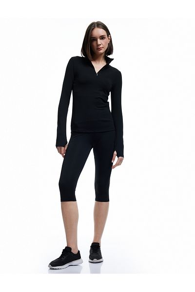 Koton High Waist Slim Fit Biker Sports Leggings