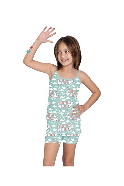 Yağmur Giyim ELM Дівчачий спортивний комплект з малюнком кролика 8051