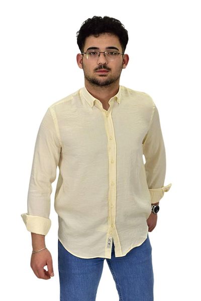 Raymons Ανδρικό μακρυμάνικο πουκάμισο Silim Fit G5033 BGL-ST04492