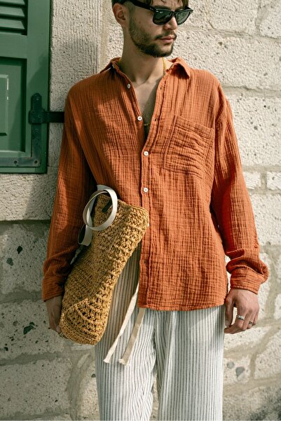 no7man Mikonos Cinnamon Shirt