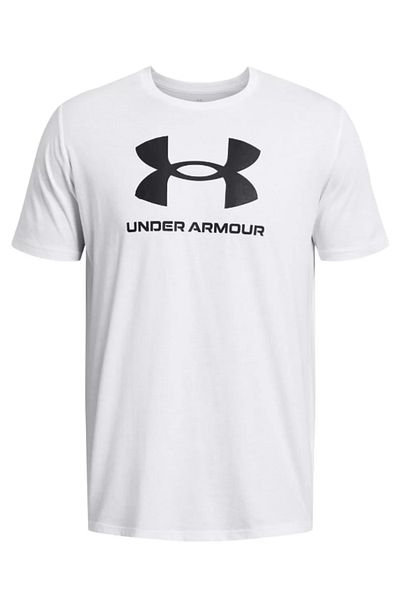 Under Armour UA SPORTSTYLE LOGO UPDATE SS tricou bărbătesc alb