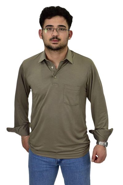 Raymons Ανδρικό πουκάμισο με γιακά Uzunkol T-shirt T6063 BGL-ST04542