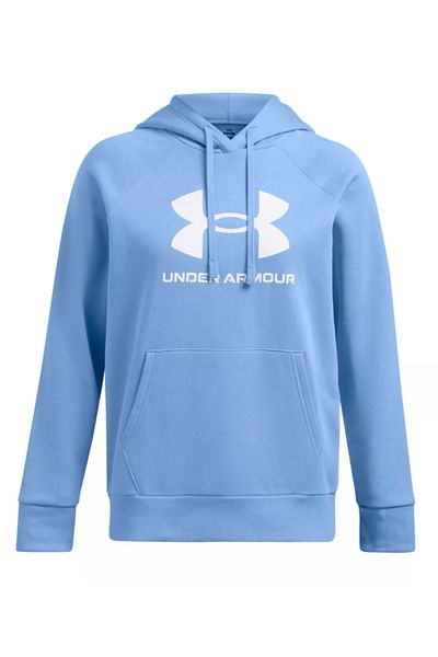 Under Armour UA Rival Fleece Big Logo Hdy Womens Sweatshirt Blue
