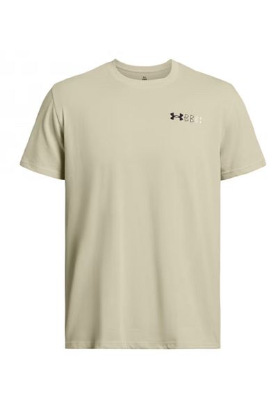 Under Armour UA HW LC LOGO REPEAT SS men's t-shirt burgundy