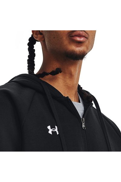 Under Armour UA Rival Fleece FZ Hoodie Mens Black