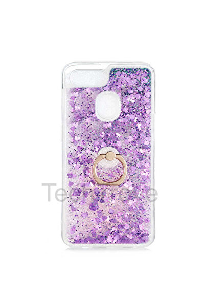 TechTrove Oppo AX7 Kılıf Simli Sıvılı Tasarım Kamera Koruma Çıkıntılı Yüzüklü...