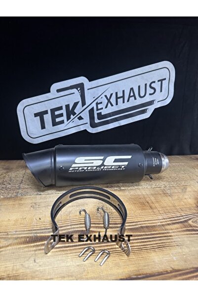 Tek Exhaust SC PROJET PERFORMANS UNİVERSAL TÜP EGZOZ EGSOS BLACK SİYAH TÜP EGZOZ