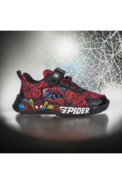 Disney Spiderman Children's Lighted Spiderman Velcro Sneakers
