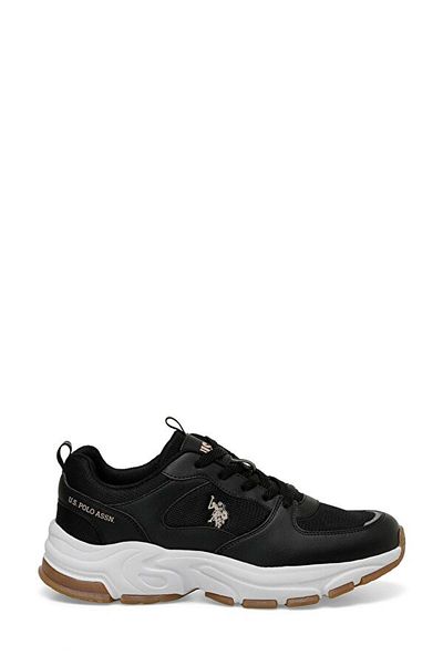 U.S. Polo Assn. Comfort Sole Lace-Up Black Casual Sneaker Women's Sports Shoes