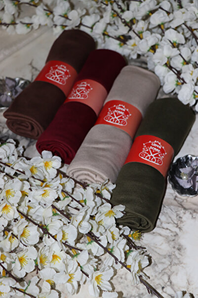 Lidya Şal Σετ με 4 χτενισμένα βαμβακερά σάλια με μαλακή υφή