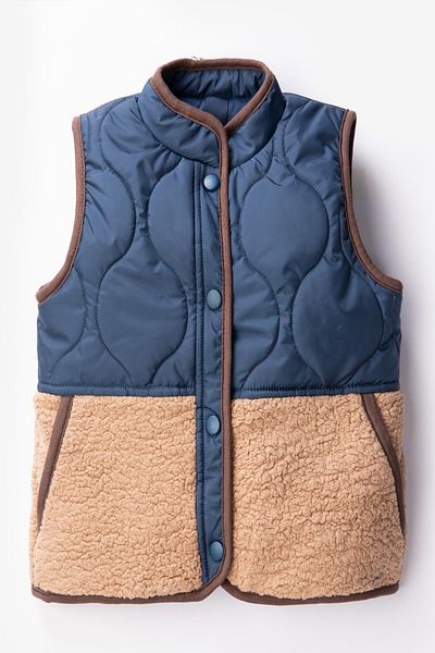 PODİUM GİYİM Trend Forest Camp Unisex Welsoft Vest-Quilted Vest Children-Baby Vest