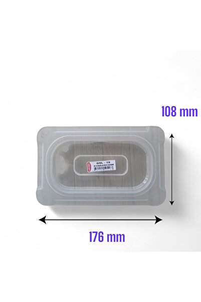 GastroPlast 1/9 polikarbon ve polipropilen Gastronom küvetler ile uyumlu sızd...
