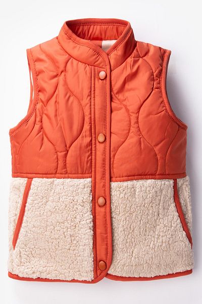 PODİUM GİYİM Trend Forest Camp Unisex Welsoft Vest-Quilted Vest Children-Baby Vest