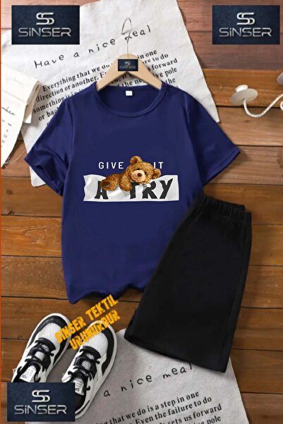 SS SİNSER Παιδικό T-shirt AYICIK PATY LABEL με ειδική στάμπα και λαιμόκοψη - ...