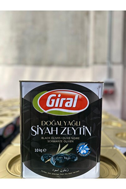 Giral GİRAL DOĞAL YAĞLI SİYAH ZEYTİN 10KG XL(200-230)KLB