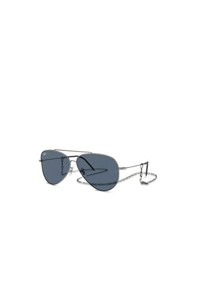 Ray-Ban Ray Ban Unisex Pilot Aviator Reverse Sunglasses- Rb R0101s - Lense Size:59mm - Gunmetal