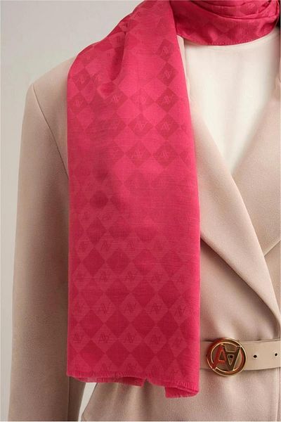 Armine Jacquard Silk Cotton Shawl (57% Silk - 43% Cotton)