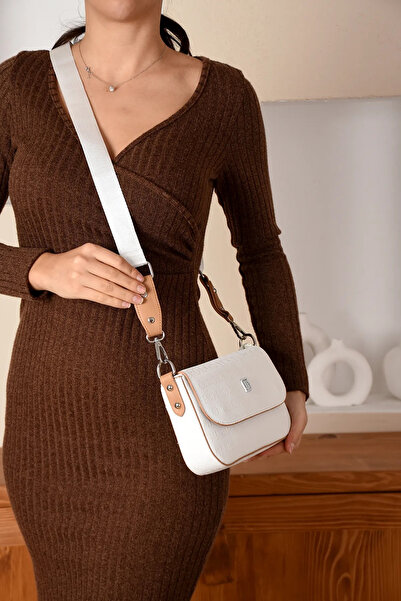 Just Polo حقيبة يد وكتف نسائية منقوشة