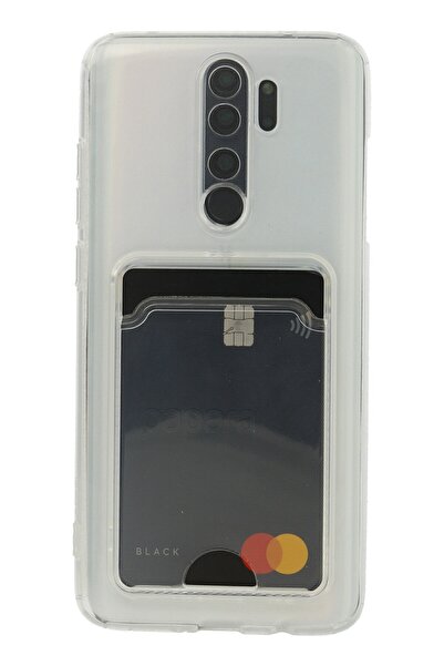 Bilişim Akademi Kartlıklı Kılıf Xiaomi Redmi Note 8 Pro Kart Koymalı Şeffaf S...