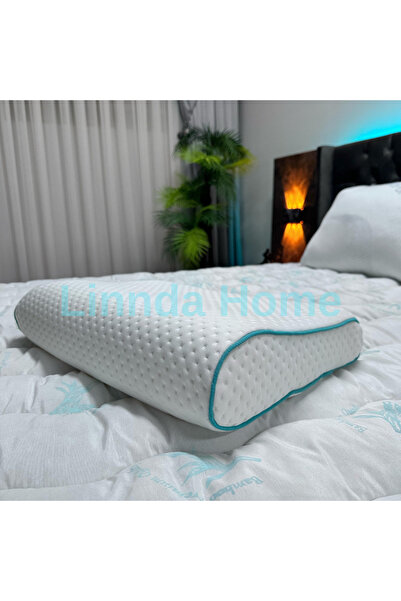 Linnda Home Ortopedik Visco Yastık Boyun Düzleşmesi Destekli Lüks Mini Ortope...