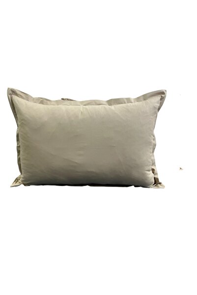 Hayal çeyiz 100% Cotton 2-Pack Pillow Case with Hidden Zipper Light Brown
