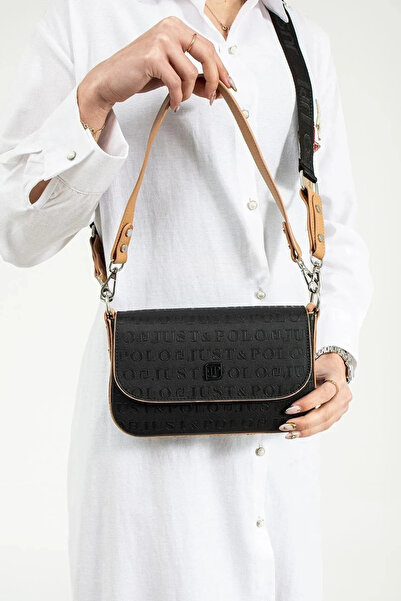 Just Polo حقيبة يد وكتف نسائية مع حزام قابل للتعديل مناسبة للاستخدام اليومي