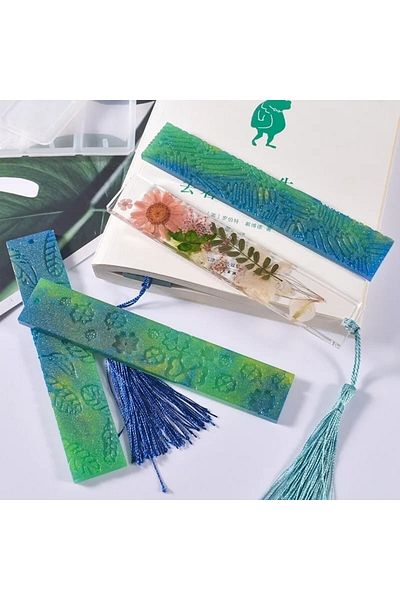 ElHobi 5-Piece Patterned Bookmark - Epoxy Resin Mold-Code:1038