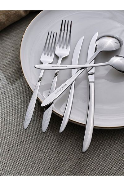 Karaca New Athena 84 Pieces 12 Personality Elegance Boxed Fork Spoon Knife Set