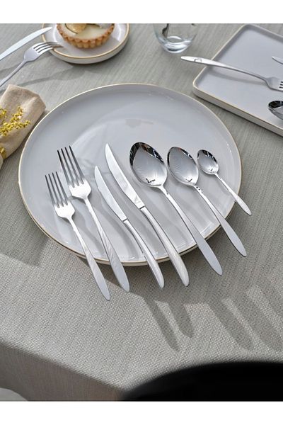 Karaca New Athena 84 Pieces 12 Personality Elegance Boxed Fork Spoon Knife Set