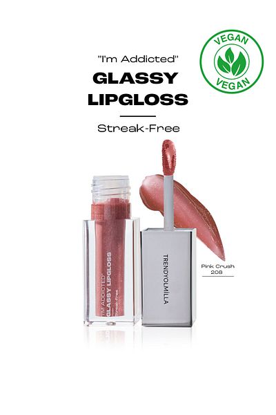 Trendyolmilla Beauty Extra glänzender Lipgloss ohne Glitzerlinien – Pink Crush-208 TKZAW25DP00000