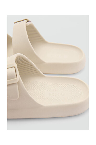 MANGO Woman Pánské přírodní pantofle 67086000