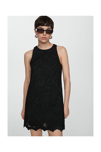 MANGO Woman Rochie de dama neagra 67038646