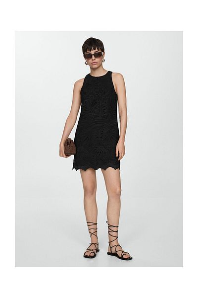 MANGO Woman Rochie de dama neagra 67038646