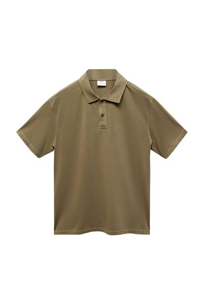 MANGO Man Herren-T-Shirt mit Polokragen für Erwachsene
