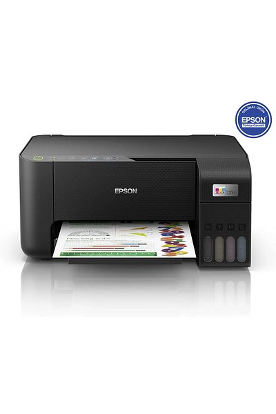 EPSON طابعة Ecotank L3250 متعددة الوظائف مزودة بخزان حبر وواي فاي وماسح ضوئي وناسخة
