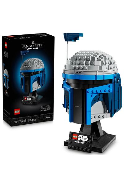 LEGO ®   Star Wars ™   Jango Fett ™   Helmet 75408 - 18+ Creative Model Building Kit (616 Pieces)
