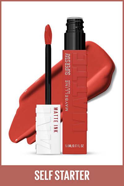 Maybelline New York Ruj lichid mat Super Stay Matte Ink City Edition - 130 Self-starter