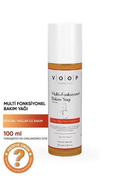 VOOP Multi Functional Care Oil 100 ml |   Hair - Face - Body - Shea Butter, Beta Carotene