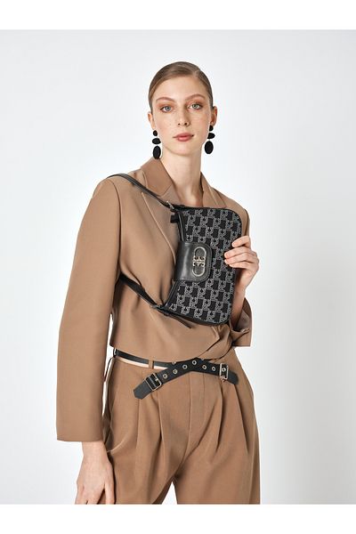 Pierre Cardin Geantă neagră de umăr pentru femei 05PO25Y1985