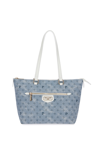 Pierre Cardin Geantă de umăr pentru femei Blue Monogram 05PO25Y2045