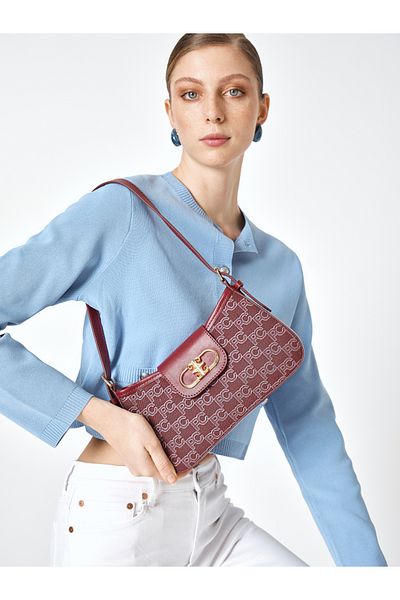 Pierre Cardin Geantă de umăr de damă roșie Claret 05PO25Y1985