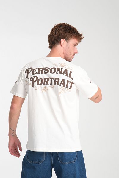 Trendyol Collection Λευκό μπλουζάκι Oversize/Wide Cut Deer με στάμπα 100% βαμβάκι TMNSS25TS00201
