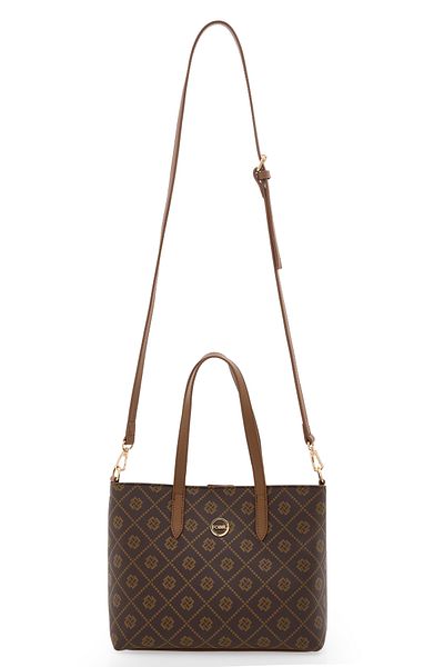 Fossil Brown Women's Hand and Cross Shoulder Bag 05Fo25Y5057