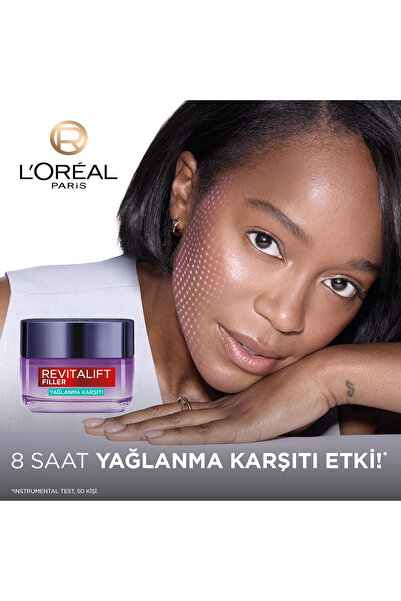 L'Oreal Paris Revitalift Filler Yağlanma Karşıtı Su Bazlı Nemlendirici Jel Krem - Salisilik Asit & Hyaluronik Asit