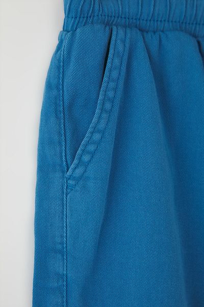 TRENDYOLKIDS Blue Boy, 100% bumbac, pantaloni scurți și bermude din denim cu talie elastică TKDSS25JE00008