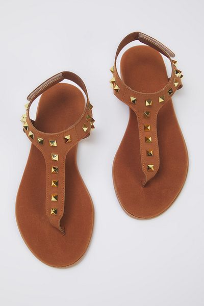 TRENDYOL SHOES Detaillierte Damen-Flip-Flops mit Klettverschluss TAKSS25SD00053