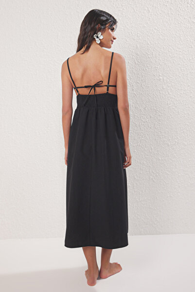 Trendyol Collection Lace Black Midi Beach Dress - Tbess25El00058