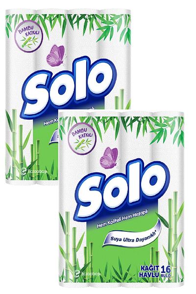 Solo Bamboo Added Paper Towel - 32 Rolls