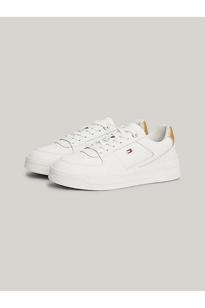 Tommy Hilfiger Thick Sole Logo Leather Sneakers - SHOES FW0FW08076 YBL